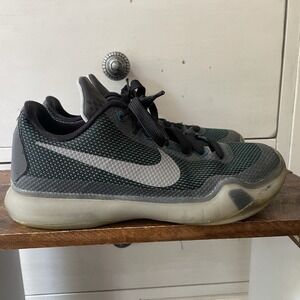 2014 Nike Kobe Bryant Low X 10 Sneaker 726067-308 Flight Green Mesh Youth 4.5